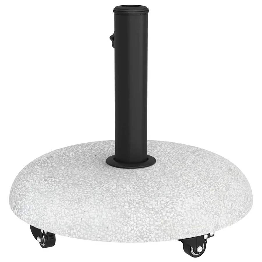 Pied de parasol 21kg Gris clair Béton Rond - 7