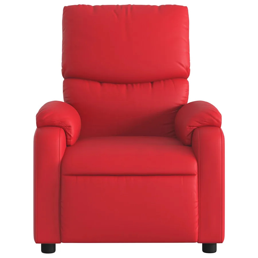 Fauteuil inclinable Rouge Similicuir - 3