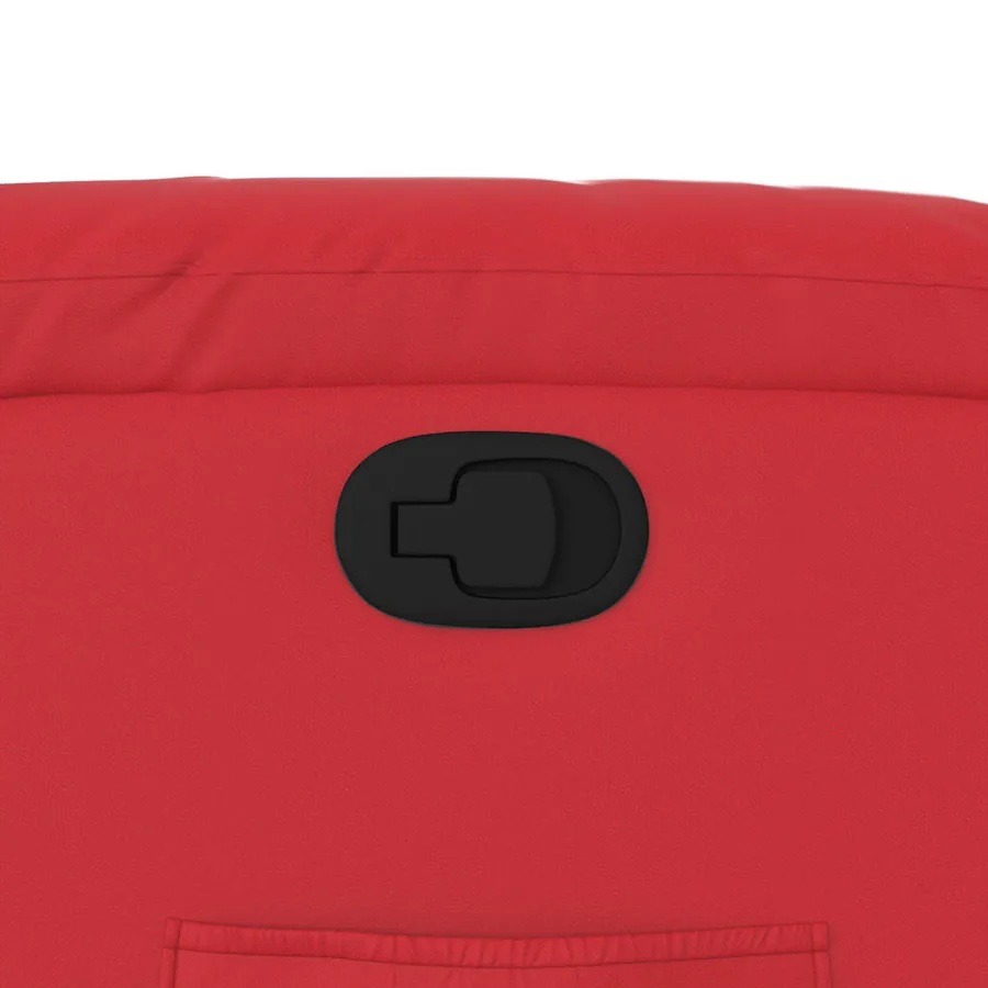 Fauteuil inclinable Rouge Similicuir - 9