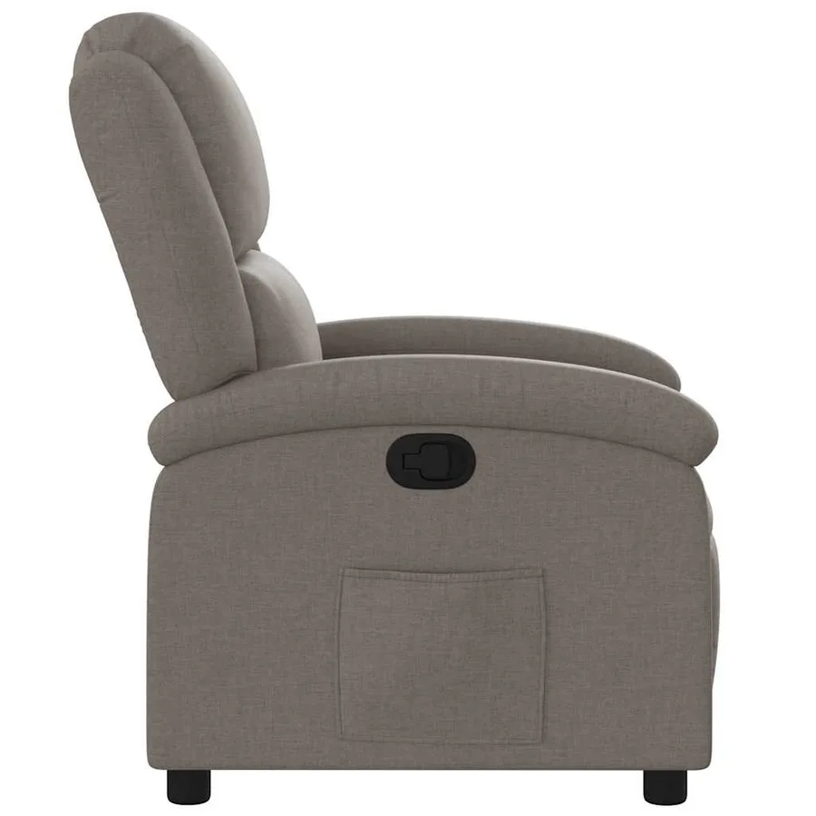 Fauteuil inclinable Taupe Tissu - 4