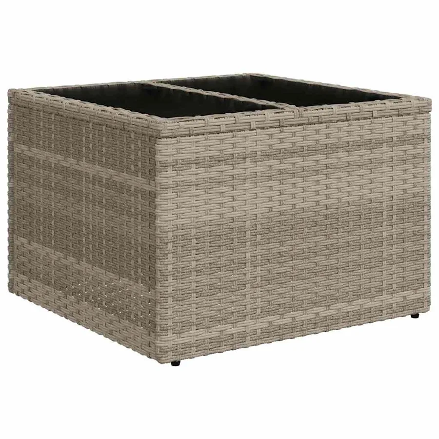 Ensemble de Canapés avec coussin Gris clair polyrotin - 6