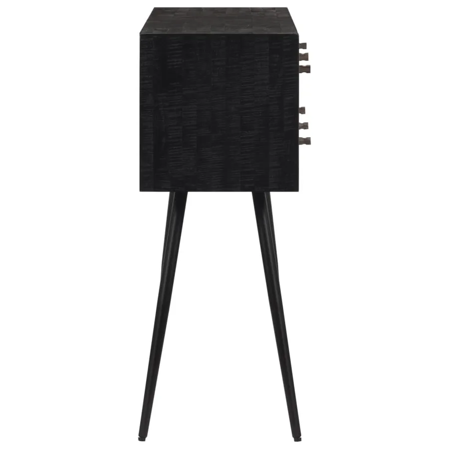 Table console avec tiroirs 116x30x76 cm teck massif récupéré - 4