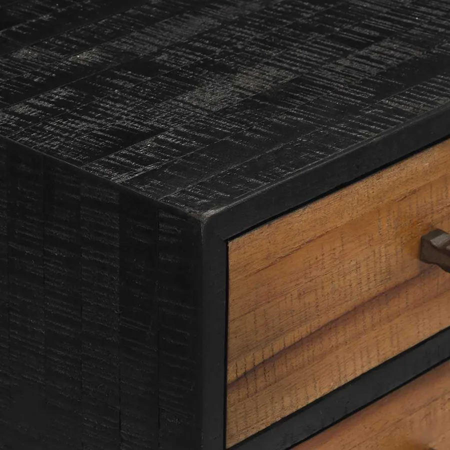 Table console avec tiroirs 116x30x76 cm teck massif récupéré - 6