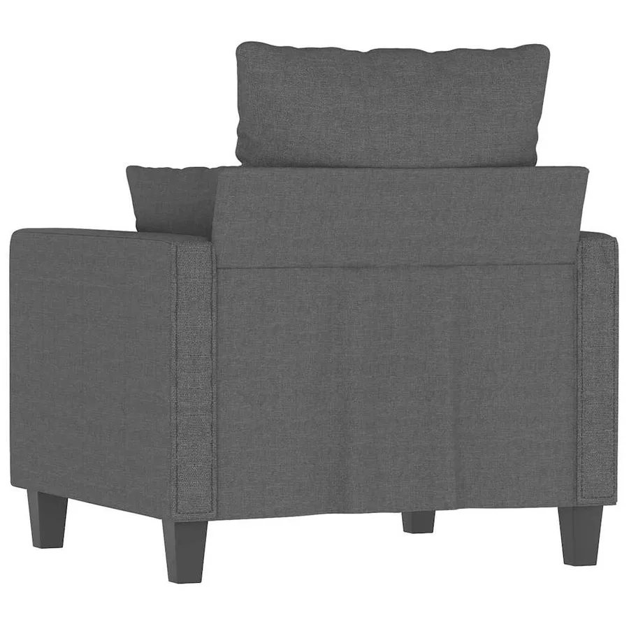 Fauteuil Gris foncé 60 cm Tissu - 6