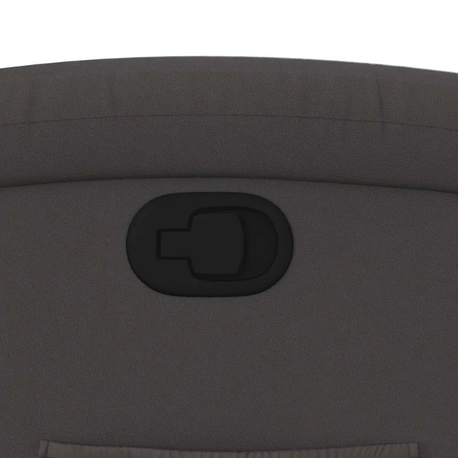 Fauteuil inclinable gris cuir véritable - 10