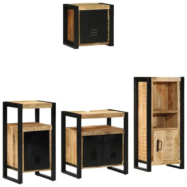 Ensemble de mobilier de salle de bain avec tiroir 4 pcs