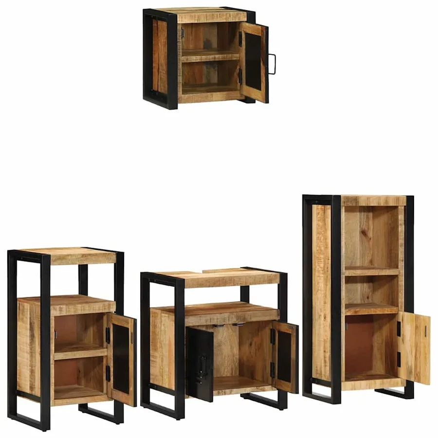Ensemble de mobilier de salle de bain avec tiroir 4 pcs - 4