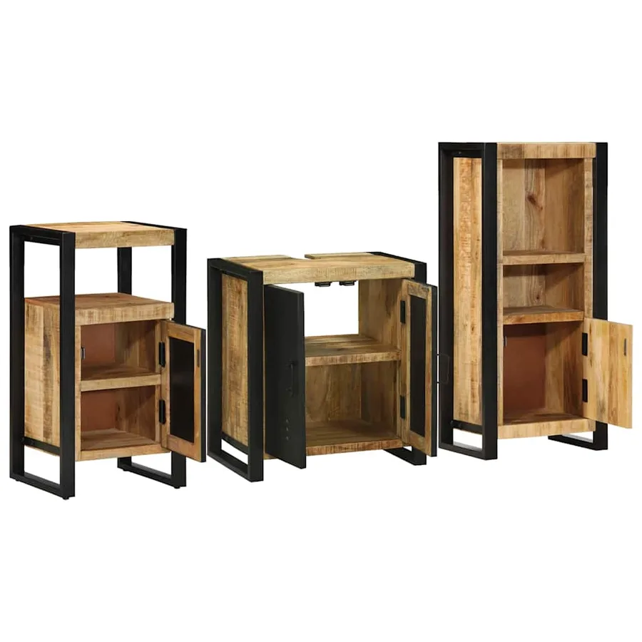 Ensemble de mobilier de salle de bain avec tiroir 3 pcs - 3