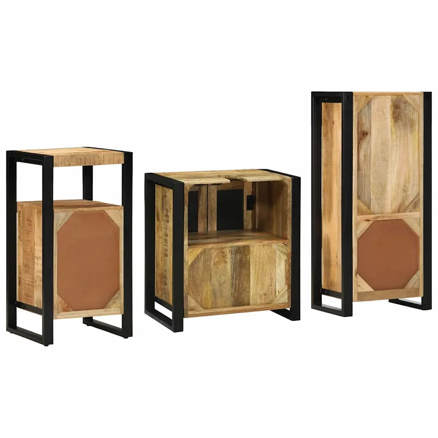 Ensemble de mobilier de salle de bain avec tiroir 3 pcs - 8