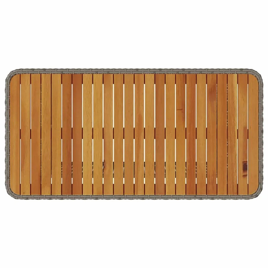 Ensemble de salle à manger pour jardin Gris polyrotin - 9