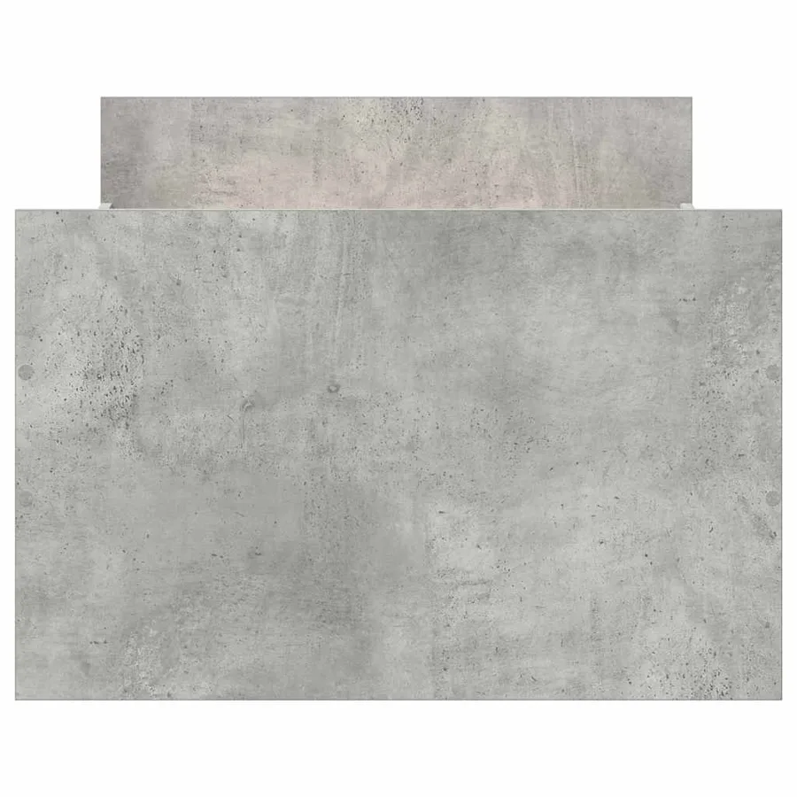 Cadre de lit sans matelas gris béton 100x200 cm - 6