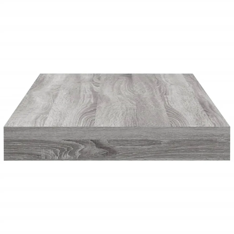 Étagères murales 4 pcs sonoma gris 40x10x1,5 cm bois ingénierie - 5