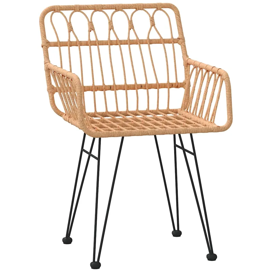Ensemble de salle à manger pour jardin 3 pcs Marron - 6