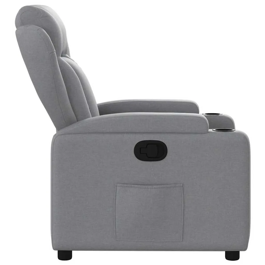 Fauteuil inclinable Gris clair Tissu - 7