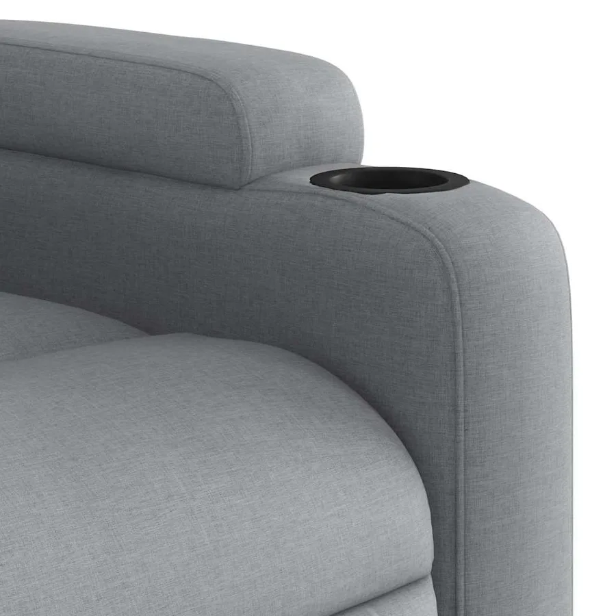 Fauteuil inclinable Gris clair Tissu - 8