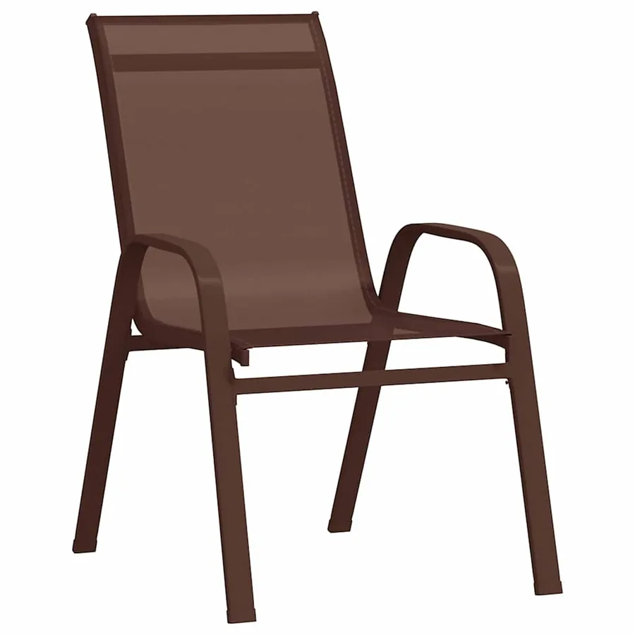 Ensemble de salle à manger pour jardin 3 pcs Marron et Noir - 6