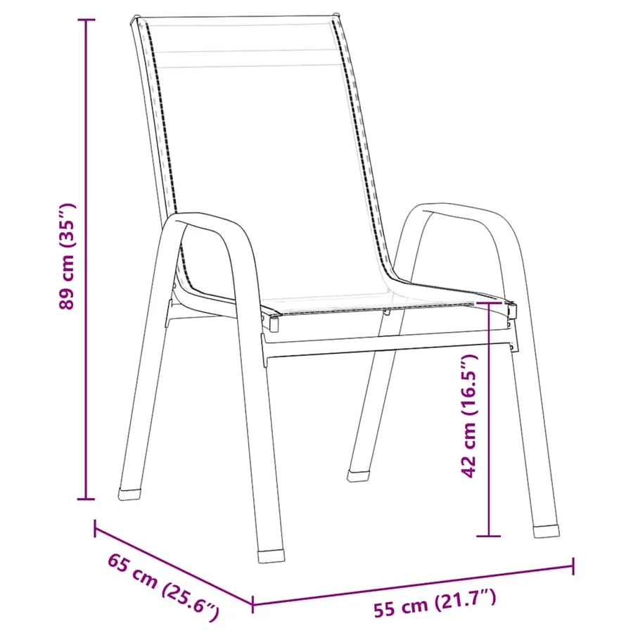 Ensemble de salle à manger pour jardin 3 pcs Noir - 8