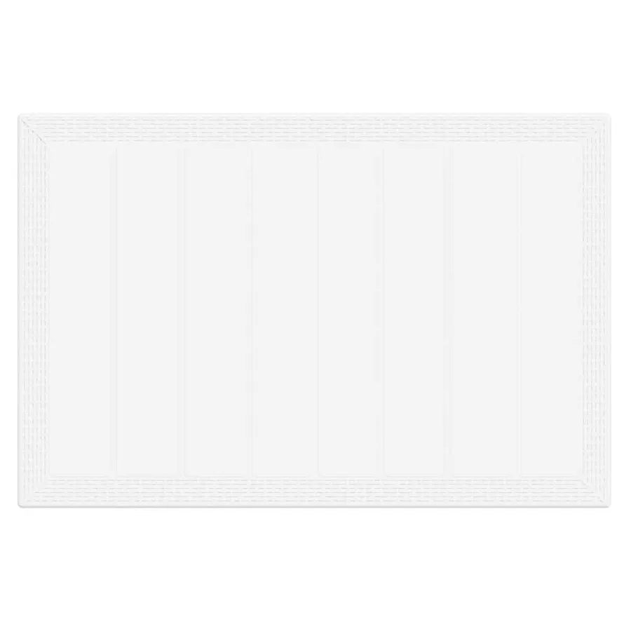 Ensemble de salle à manger pour jardin 5 pcs Blanc Rattan Polt - 5