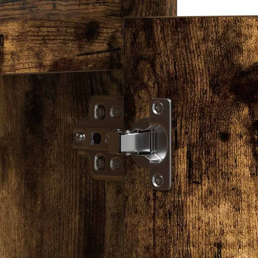 Buffet LED Chêne fumé 71 x 34,5 x 75 cm Bois d'ingénierie - 12
