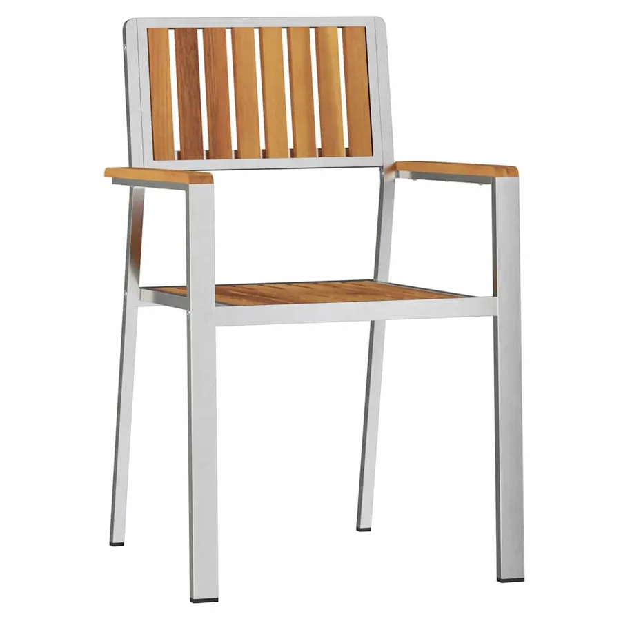 Ensemble de salle à manger pour jardin 3 pcs Marron - 5
