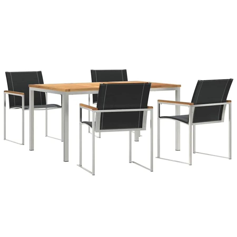 Ensemble de salle à manger pour jardin 5 pcs - 2