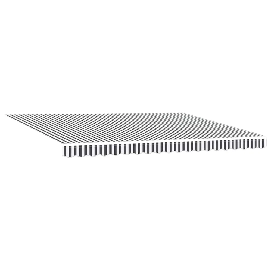 Auvent rétractable anthracite et blanc 4,5x3 m tissu/aluminium - 4