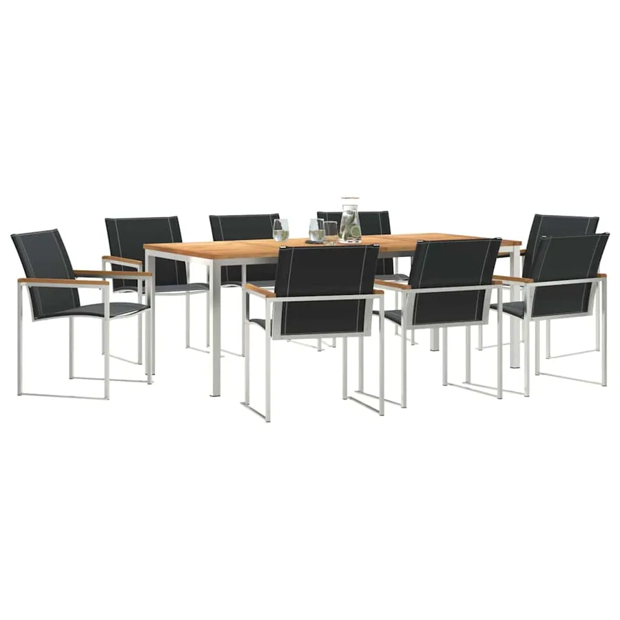 Ensemble de salle à manger pour jardin 9 pcs - 3