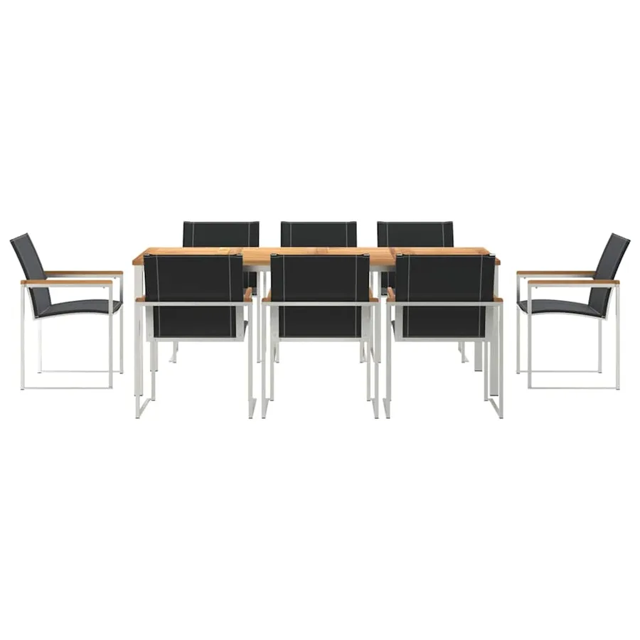 Ensemble de salle à manger pour jardin 9 pcs - 7