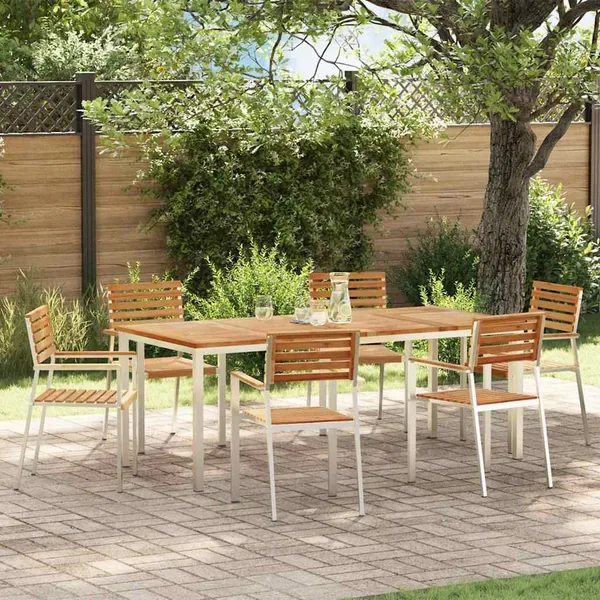 Ensemble de salle à manger pour jardin 7 pcs