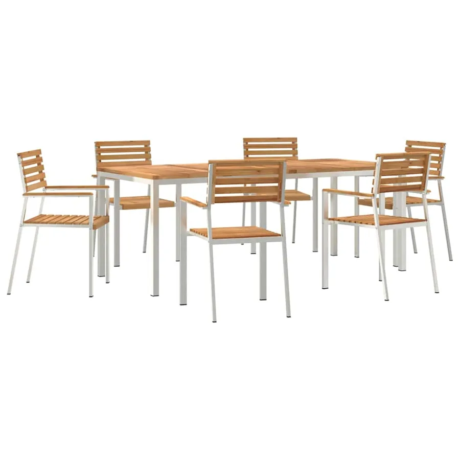 Ensemble de salle à manger pour jardin 7 pcs - 2