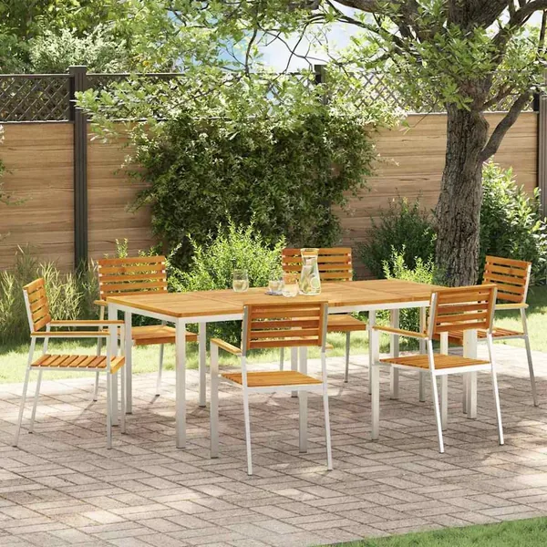 Ensemble de salle à manger pour jardin 7 pcs