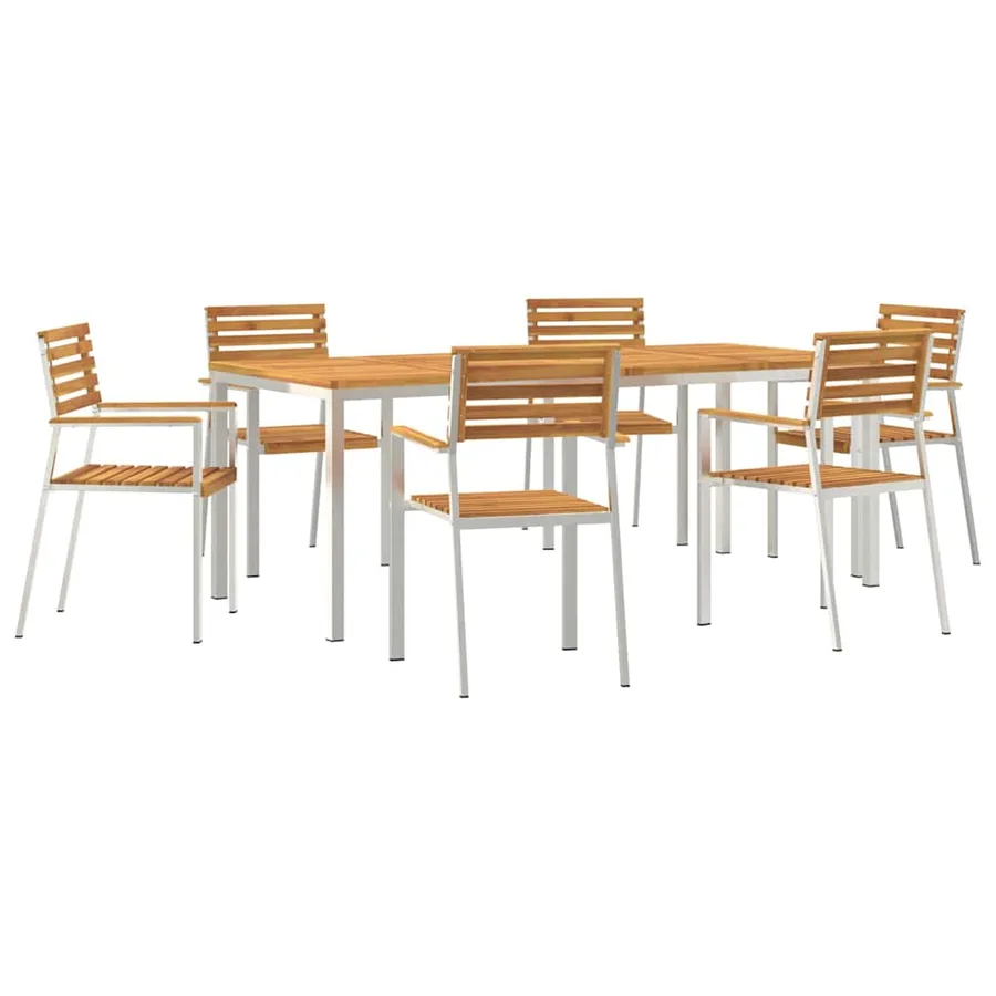 Ensemble de salle à manger pour jardin 7 pcs - 2