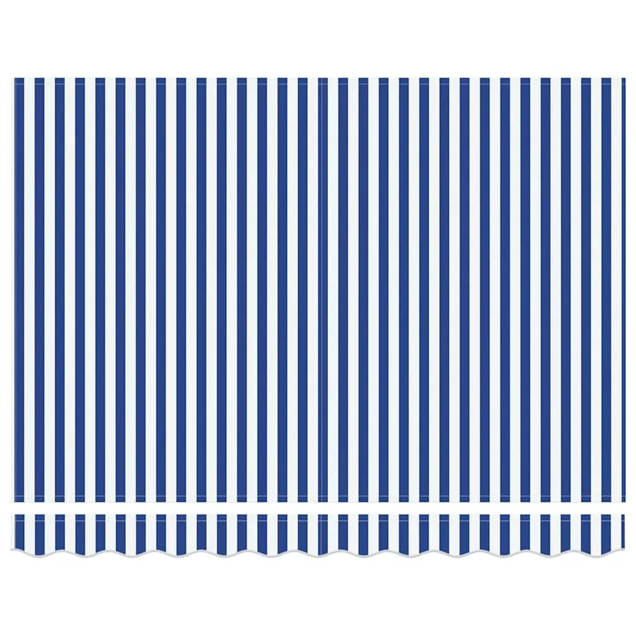 Toile de rechange pour auvent Bleu et Blanc 3,5 x 2 m Polyester - 5