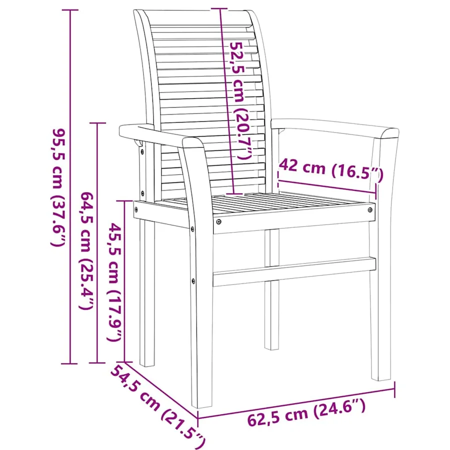Ensemble de salle à manger pour jardin 9 pcs Marron - 10