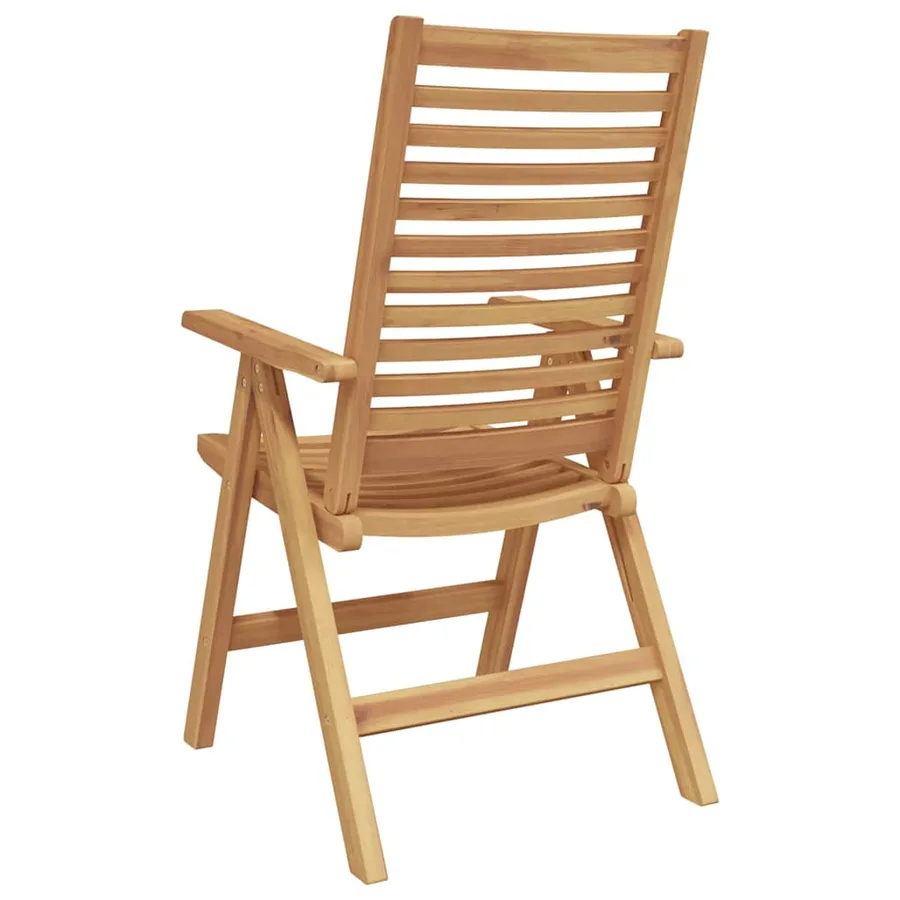 Chaise 2 pcs Marron 64,5 x 52 x 108 cm Bois de teck massif - 7