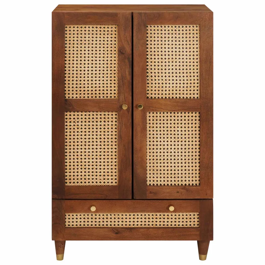 Buffet Haut Marron 60 x 33,5 x 100 cm Bois de mangue massif - 3
