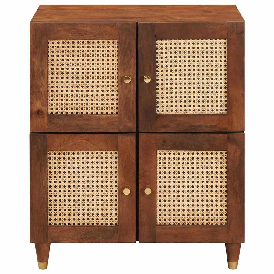 Buffet Marron 60 x 33,5 x 75 cm Bois de mangue massif - 3