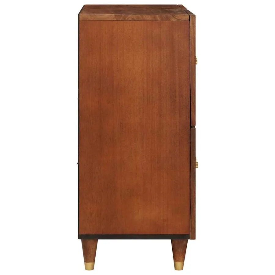 Buffet Marron 60 x 33,5 x 75 cm Bois de mangue massif - 4