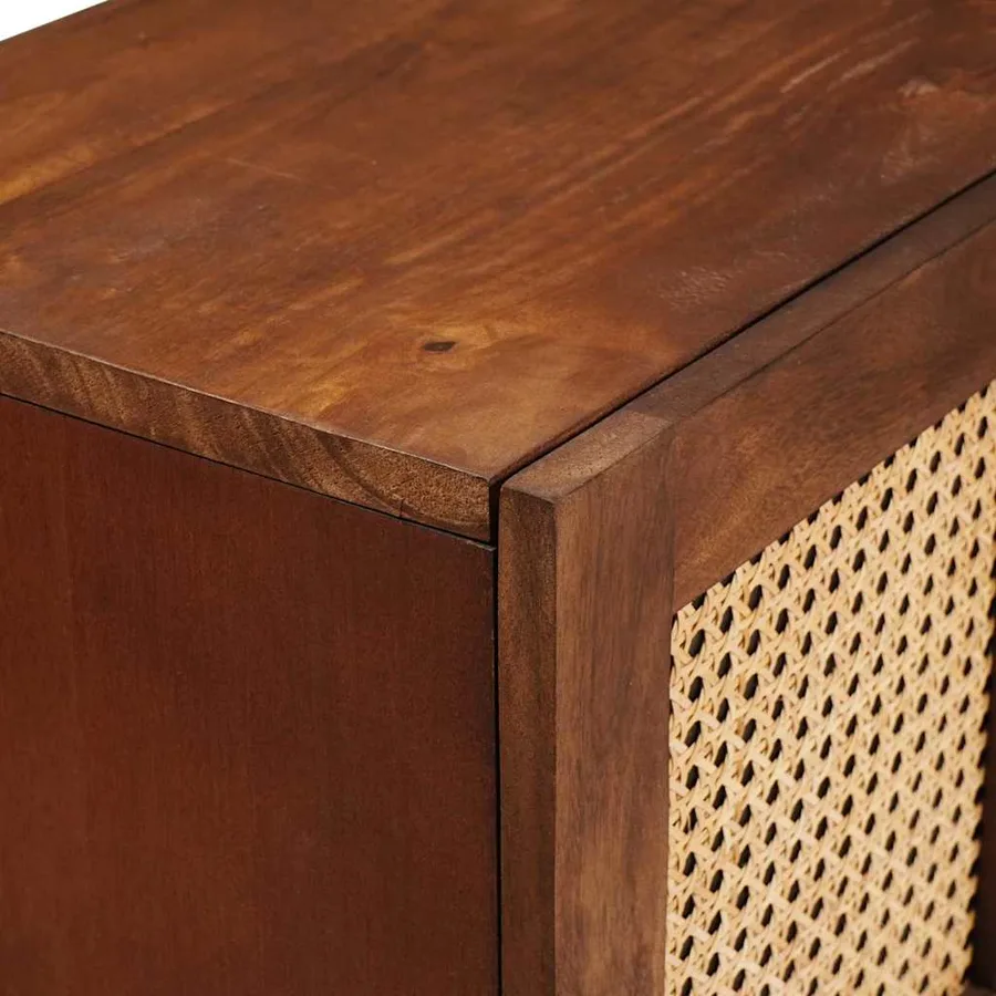 Buffet Marron 60 x 33,5 x 75 cm Bois de mangue massif - 6