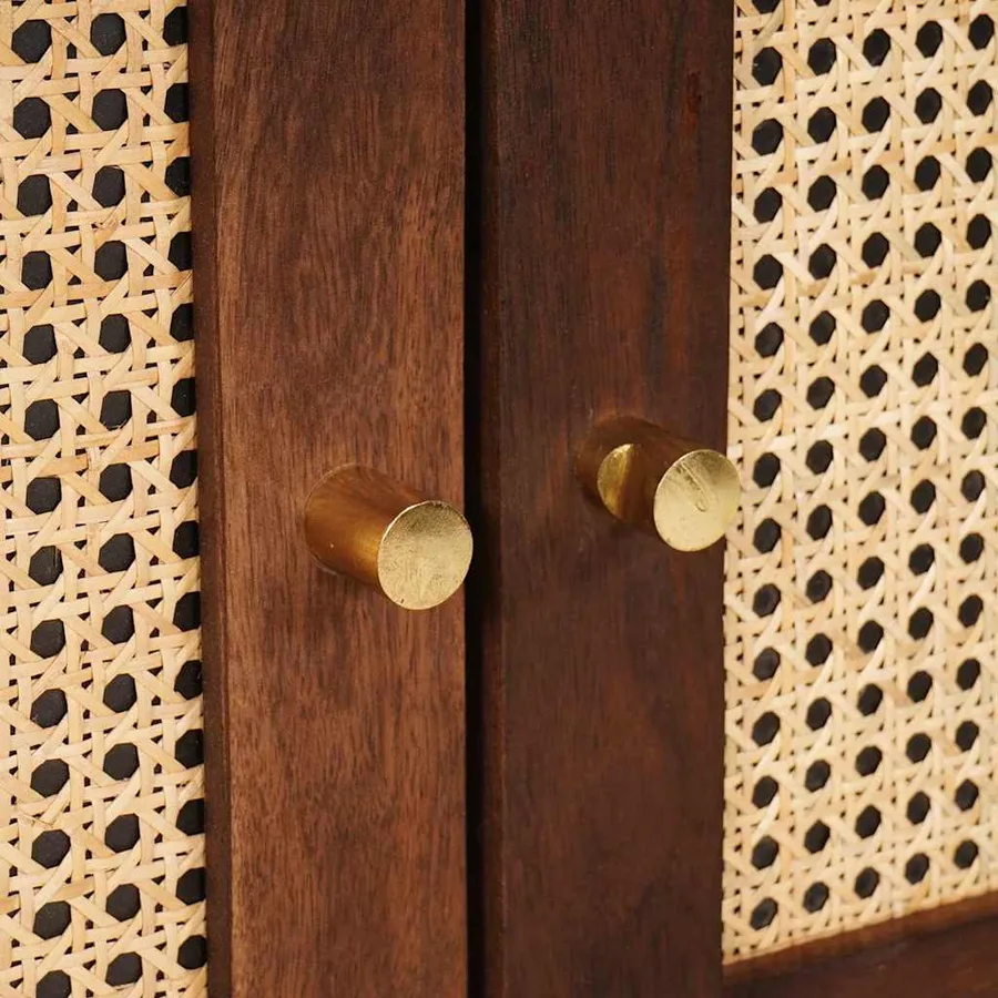 Buffet Marron 60 x 33,5 x 75 cm Bois de mangue massif - 7