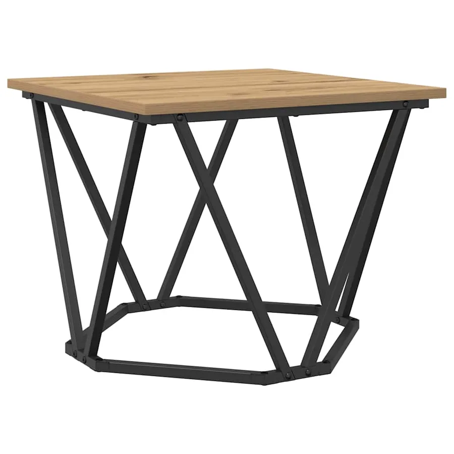 Table basse 3 pcs Chêne artisanal 50 x 50 x 40 cm - 5