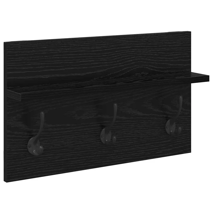 Ensemble de meubles d'entrée 4 pcs Chêne noir Bois d'ingénierie - 7