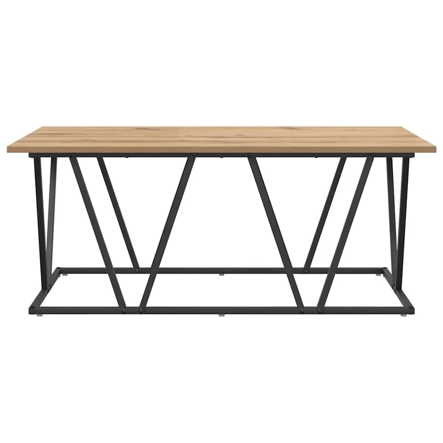 Table basse Chêne artisanal 100 x 50 x 40 cm - 5