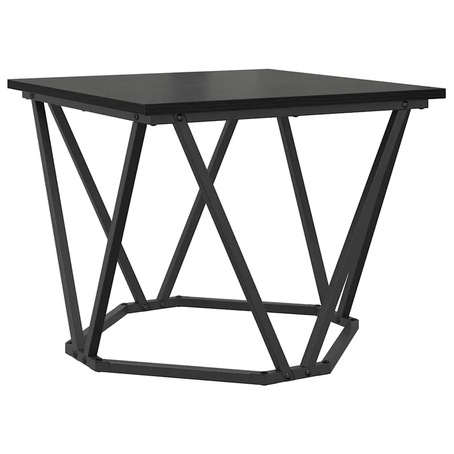 Ensemble de tables d'appoint 2 pcs Chêne noir 50 x 50 x 40 cm - 5