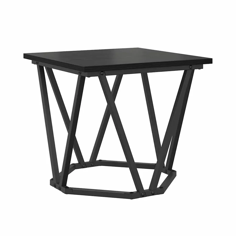 Ensemble de tables d'appoint 2 pcs Chêne noir 50 x 50 x 40 cm - 6