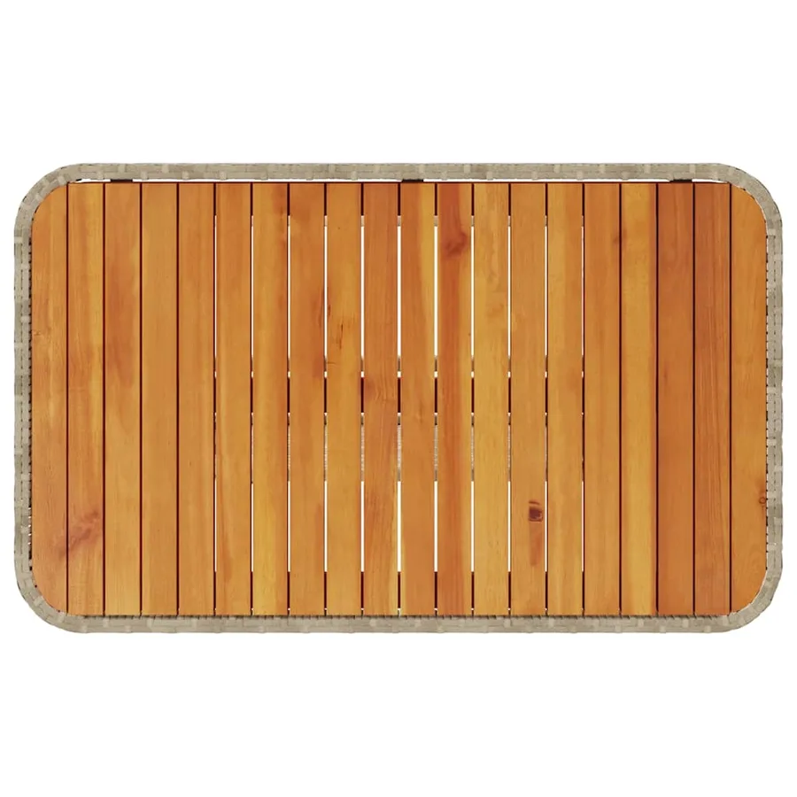 Ensemble de salle à manger pour jardin Beige polyrotin - 9