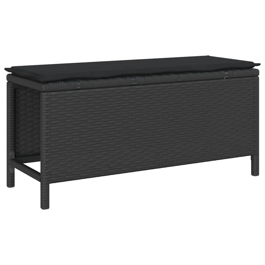 Ensemble de salle à manger pour jardin Noir polyrotin - 5