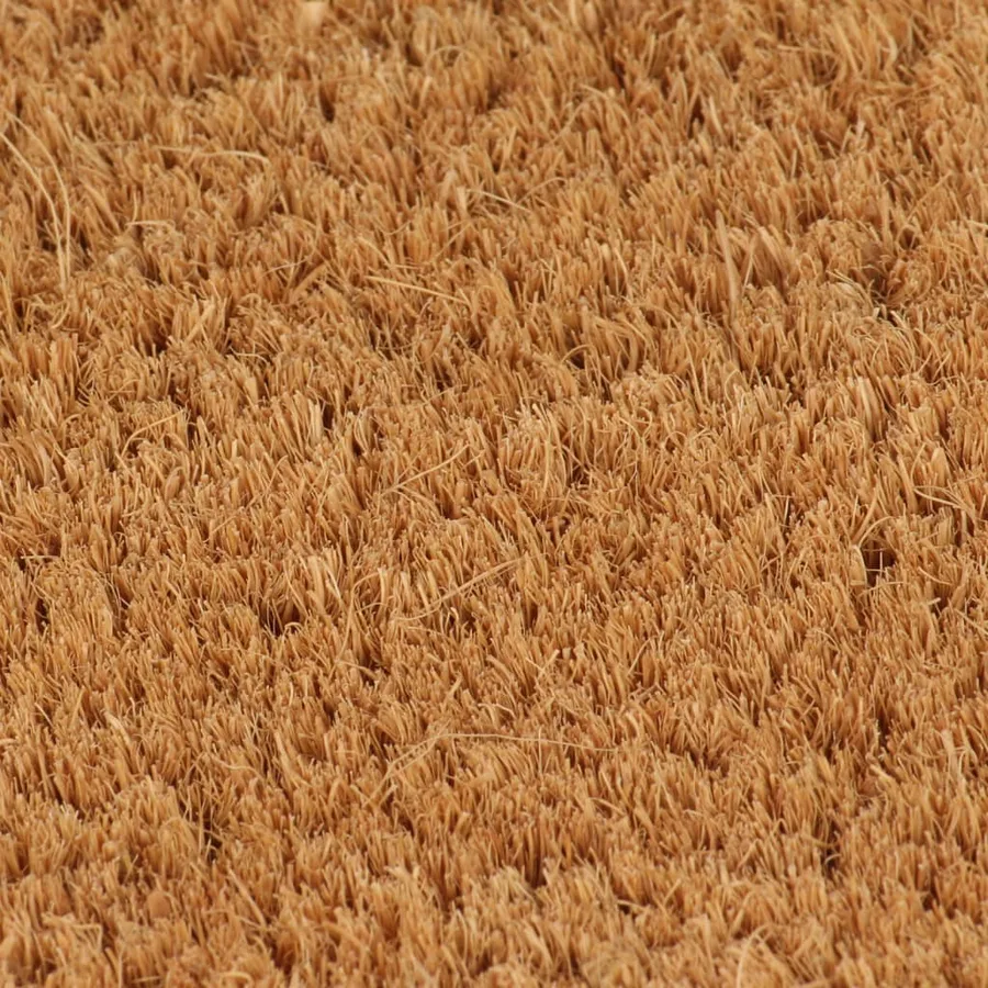 Tapis de porte naturel demi-rond 60x90cm fibre de coco touffeté - 4