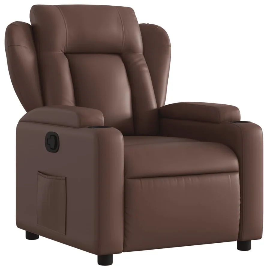 Fauteuil inclinable Marron Similicuir - 2