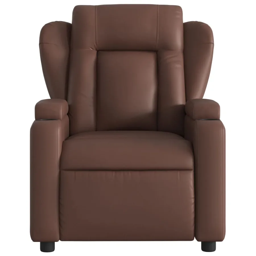 Fauteuil inclinable Marron Similicuir - 3